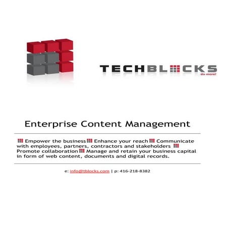 Tech blocks   ecm