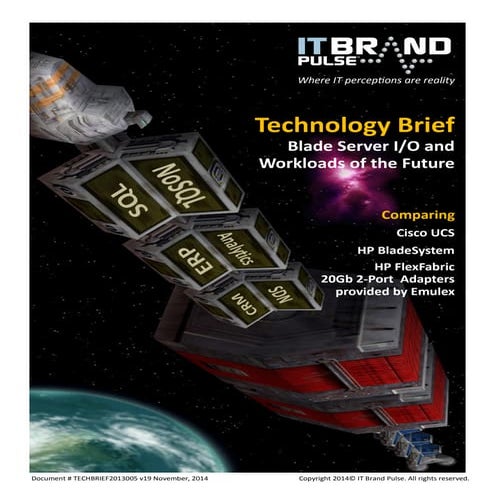 Blade Server I/O and Workloads of the Future (report)