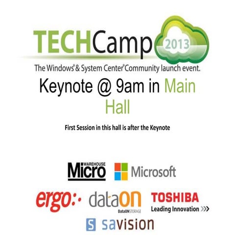 TechCamp 2013 Dublin - What's New In Windows 8.1 For The Enterprise