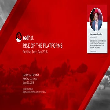 OpenShift 101- Rise of the Platforms