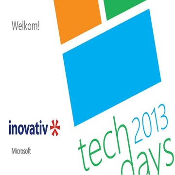 Techdays 2013 the road to end user self service with service manager 2012 SP1