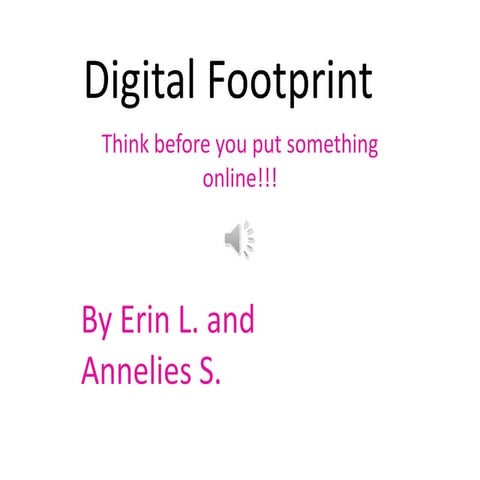 Tech digital footprint powerpoint