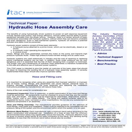 Techdoc hydraulic hoses