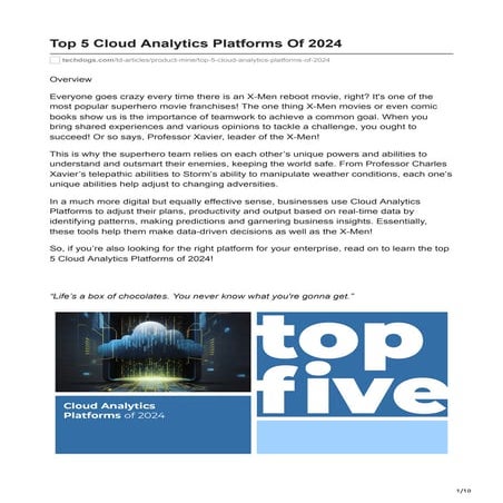 Top 5 Cloud Analytics Platforms Of 2024 (1).pdf