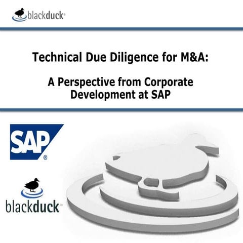 Technical Due Diligence for M&A: A Perspective from Corporate Development at ...