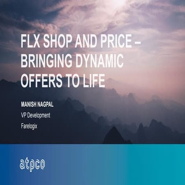 Elevate 2017- Innovation Forum: Farelogix- FLX Shop & Price