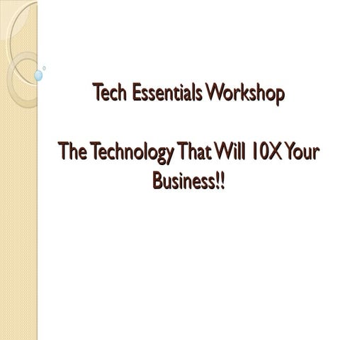 Tech Essentials Workshop at NEAR