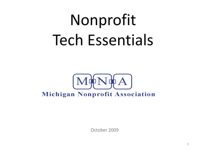 Tech Essentials Webinar