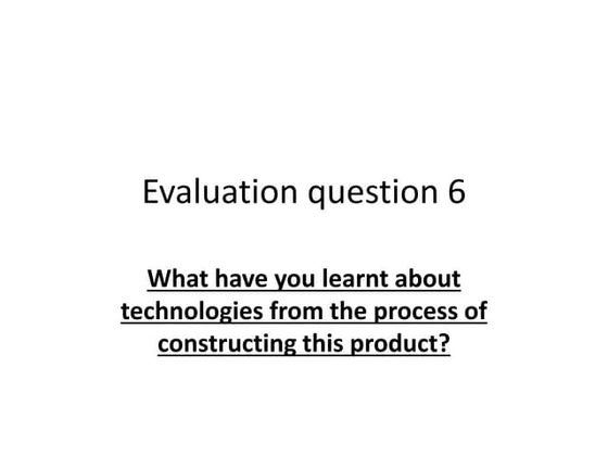 Tomgh presentations