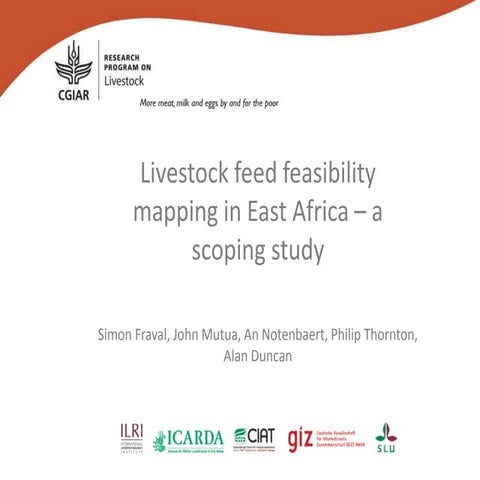 Livestock feed feasibility mapping in East Africa – a scoping study