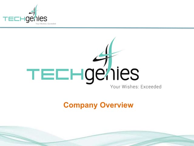 TechGenies Company Overview Software Development