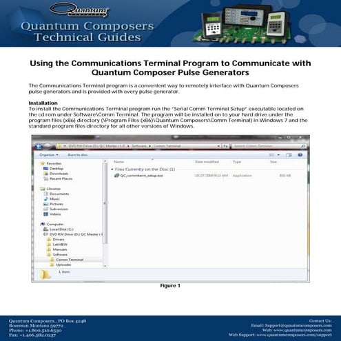 Tech guides - Using the Communications Terminal