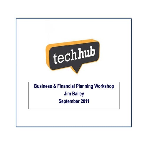 Tech Hub Financial Planning Workshop