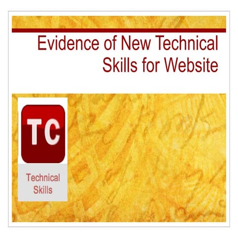 Techinal skills for website