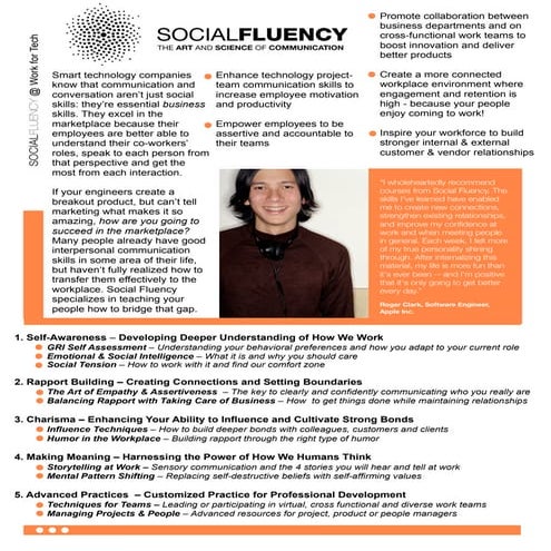 Is Social Fluency For You?
