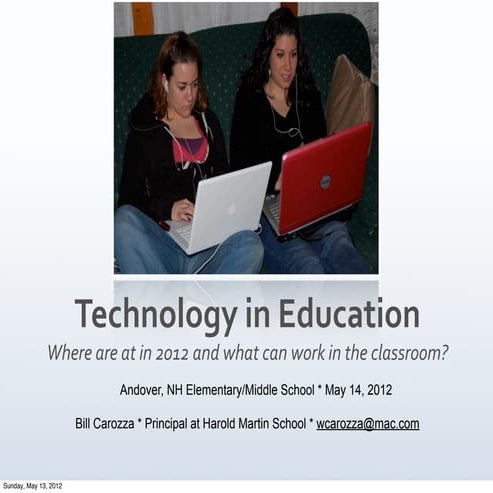 Technology in Education, 4 10-12