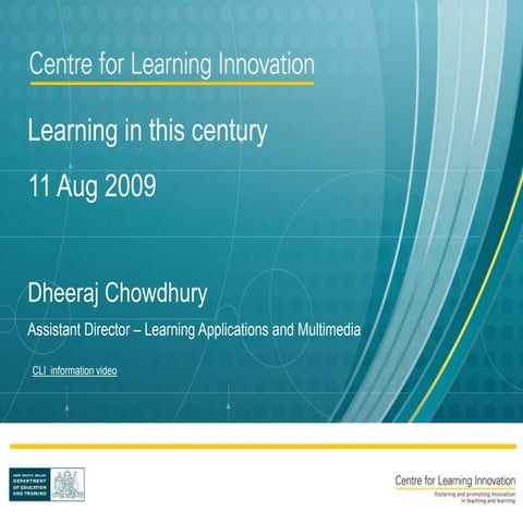 Learning in this century