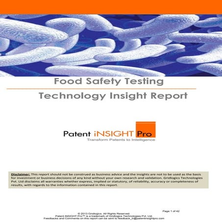 Food safety testing