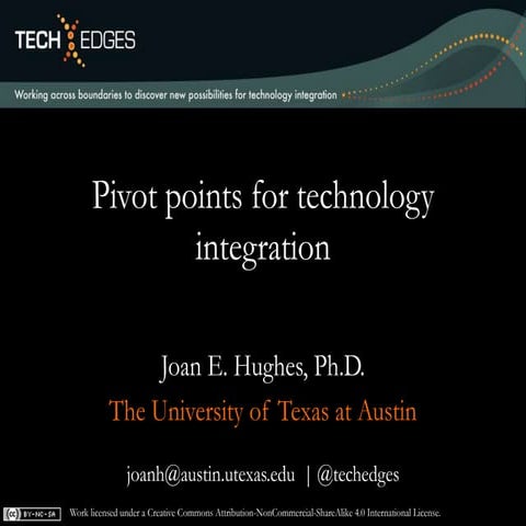 Pivot Points for Technology Integration (Tech & Learning Live Austin Keynote)