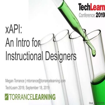 TechLearn2019 xAPI Intro Torrance
