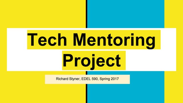 Tech mentoring project