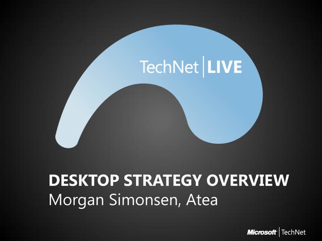 TechNet Live spor 2   sesjon 3 - vdi overview