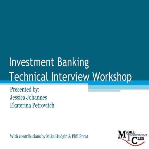 Technical Interview Workshop Sept 17 2007 V2 Website | PPT | Business ...
