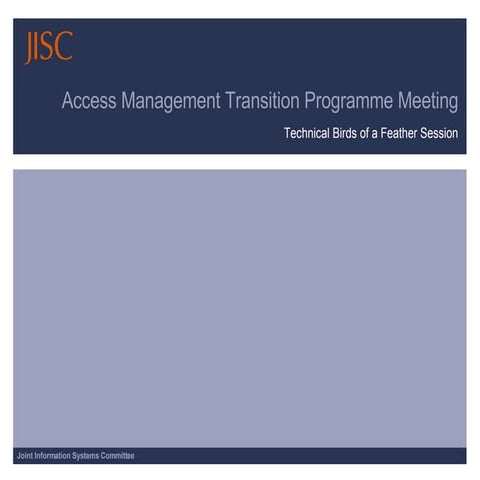 Technical Requirements of the UK Access Management Federation
