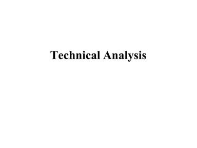 Technical analysis