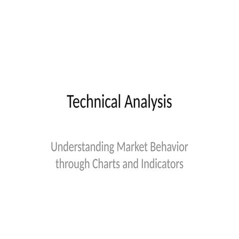 Technical Analysis (TA) in Forex trading | PPTX