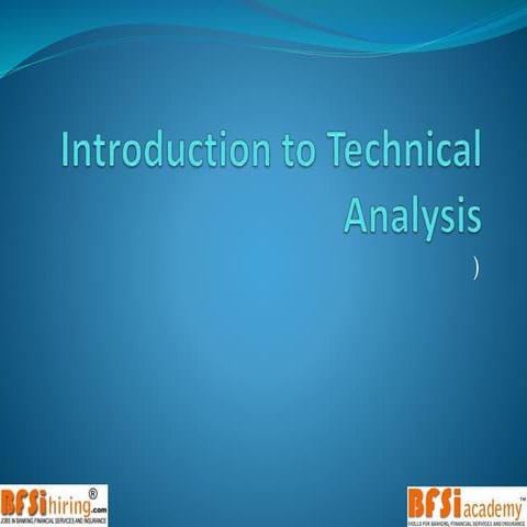Technical analysis intro