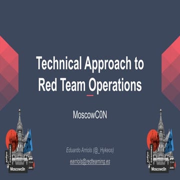Technical Approach to Red Team Operations