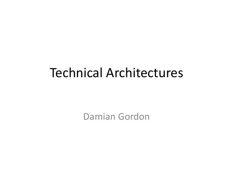 technical designer architecture