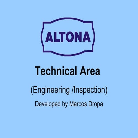 Technical area presentation