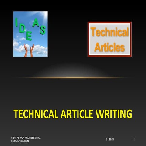 Technical article writing
