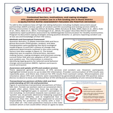 Technical brief  decision making for condom use and hiv testing among fisherf...