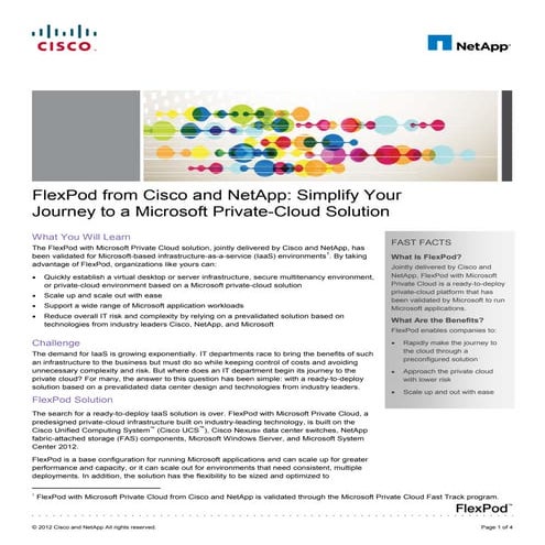 Technical Brochure Cloud Infrastructure Cisco Systems
