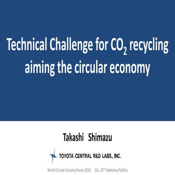 Toyota Takashi Shimazu wcef2018