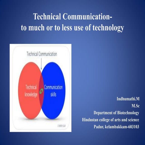 Technical communication