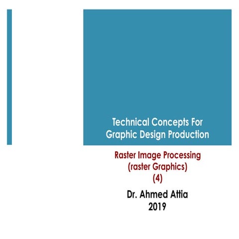 Technical concepts for graphic design production 5