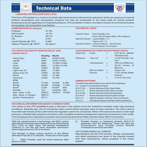Technical data