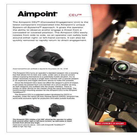 Technical data AIMPOINT CEU | Optics Trade
