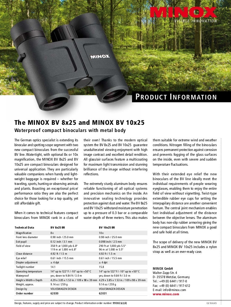 minox bv 8x25