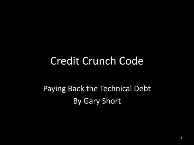 Technical Debt