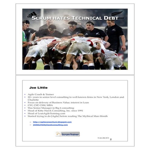 Scrum Hates Technical Debt