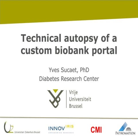 Technical implementation details of a biobank portal enhanced with digital pa...
