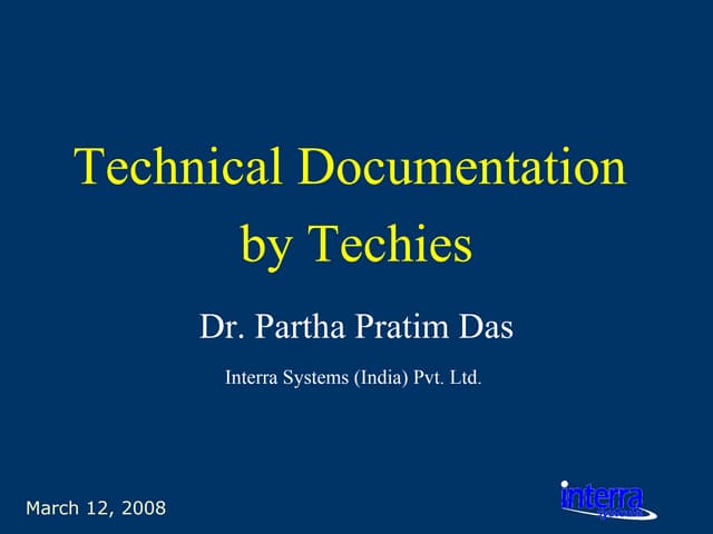 Technical Documentation By Techies