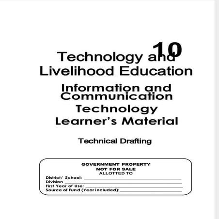 TECHNICAL DRAFTING 10 MODULE for SPTVE/TVL