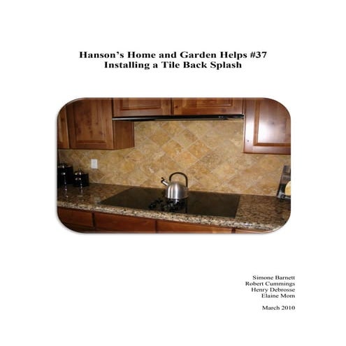 Technical Instructions