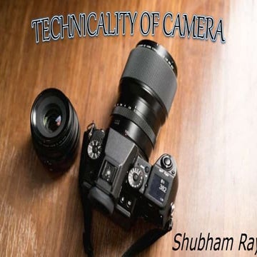 Technicality Of Camera